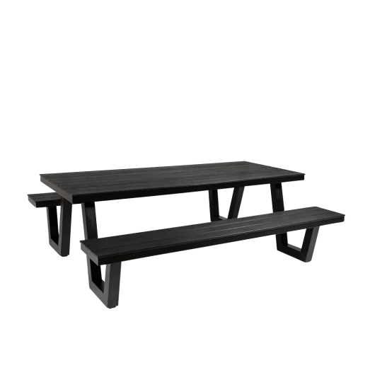 Wave Polywood & Aluminium Outdoor Picnic Table 220cm